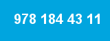 978 184 43 11 978 184 43 11
